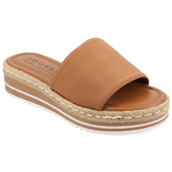 Journee Womens Rosey Wedge Heel Espadrille Sandals, Widths Available | Walmart (US)