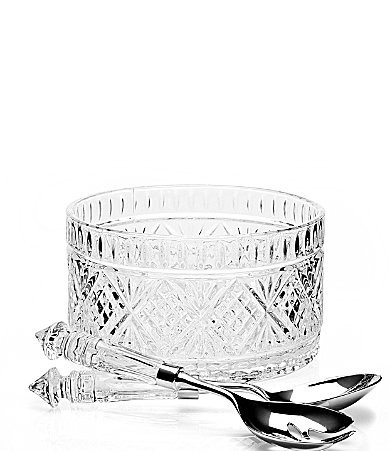 Godinger Dublin Crystal Salad Bowl and Server Set | Dillard's