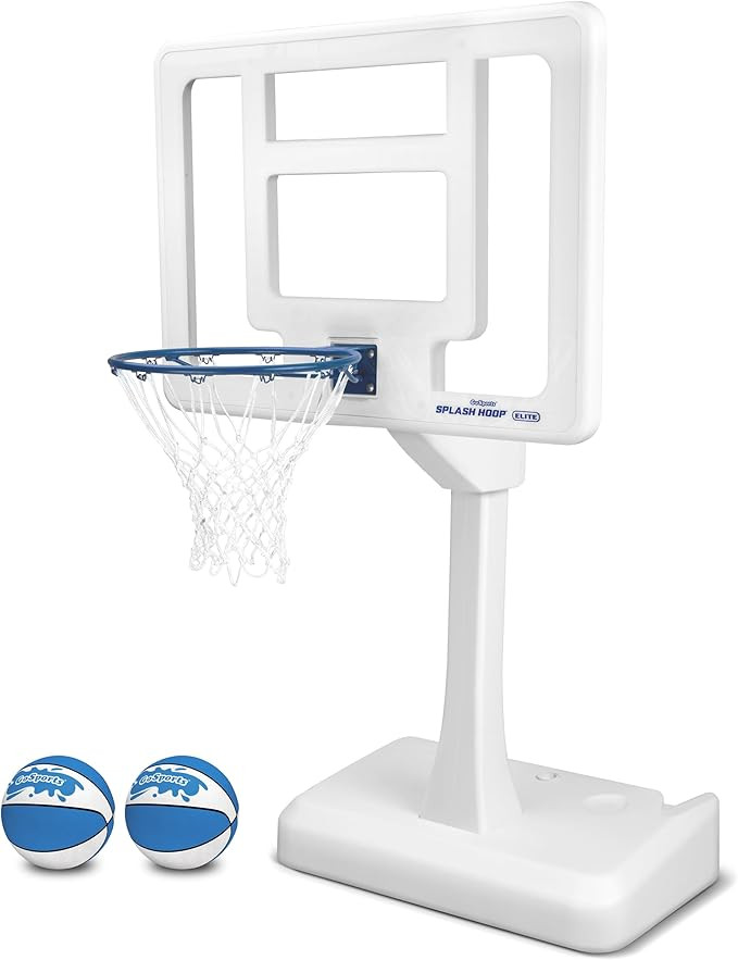 GoSports Splash Hoop Elite - Adjustable Height or Fixed Post - Pool Hoop Basketball Game with Wat... | Amazon (US)