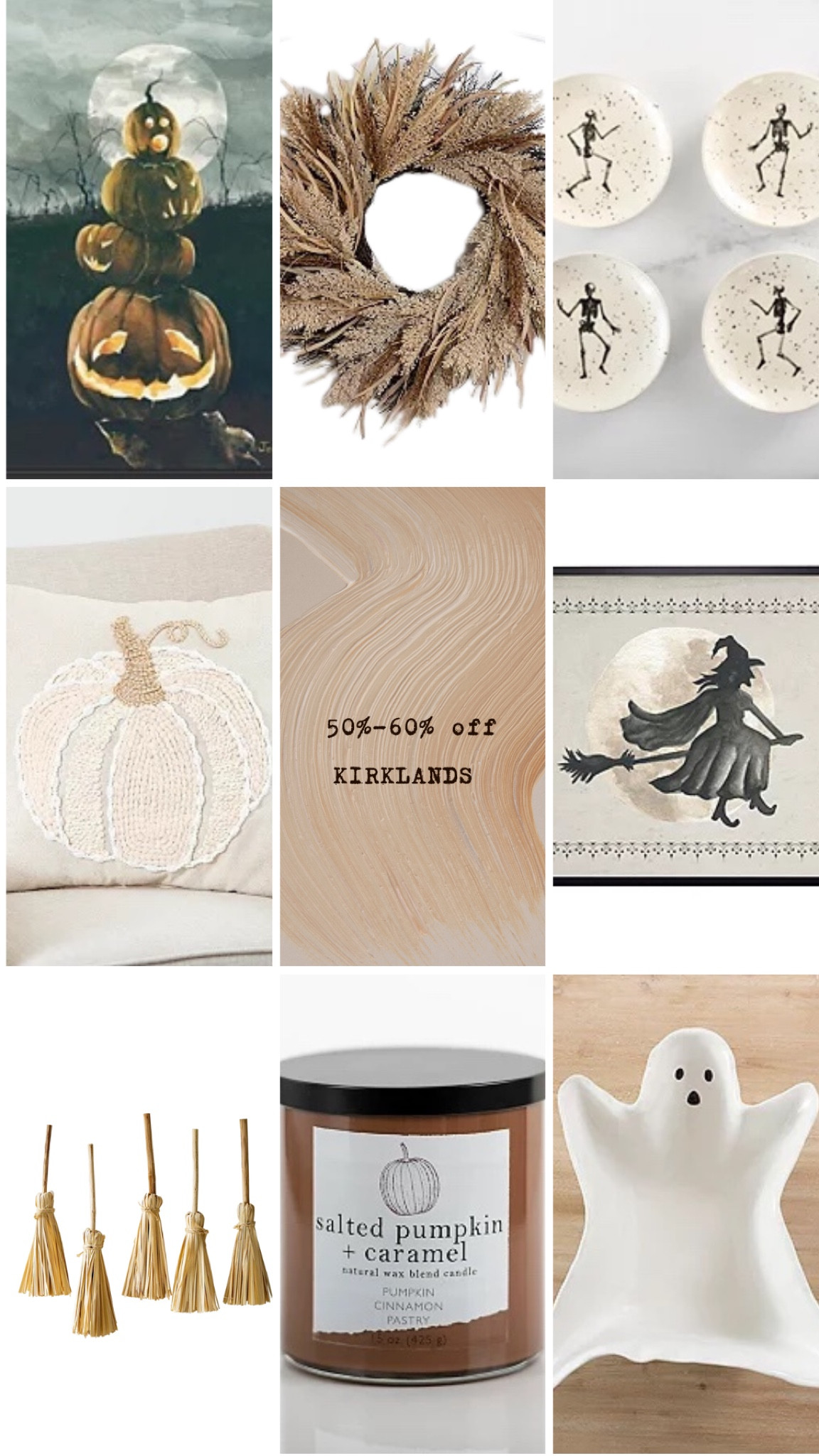 Eclectic Whites | 50-60% Kirkland’s 

#LTKhome #LTKHalloween #LTKSeasonal