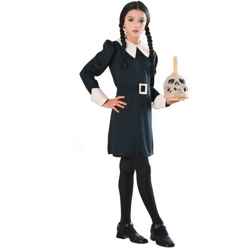 The Addams Family Wednesday Girl's Halloween Costume - Walmart.com | Walmart (US)