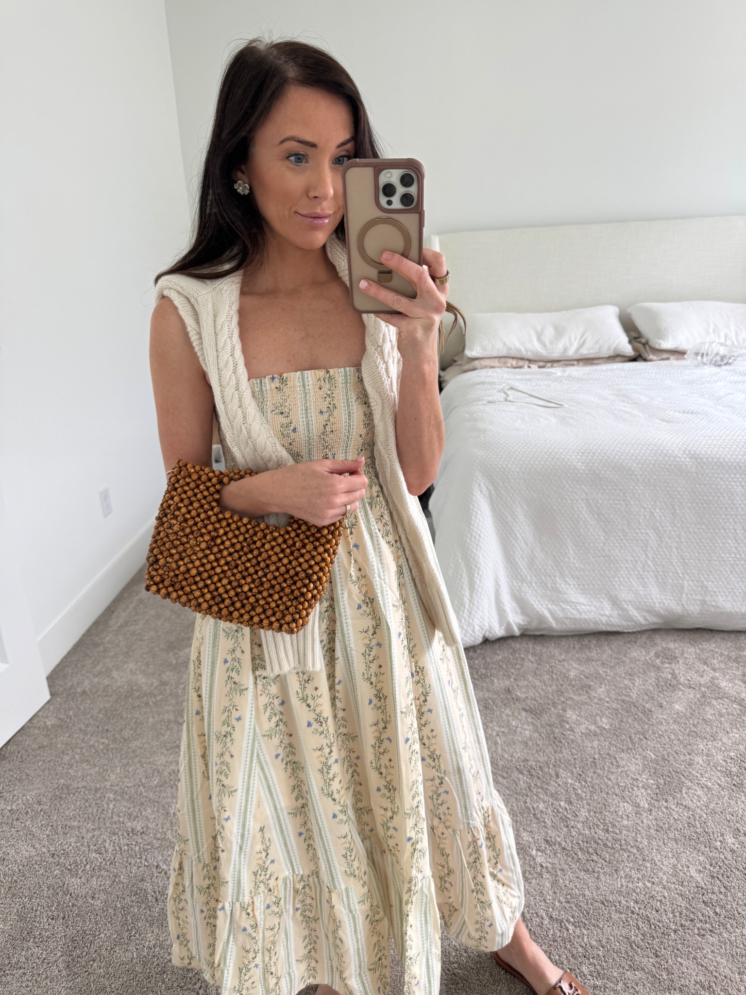 smocked floral midi dress, smocked dress

#LTKOver40 #LTKPetite