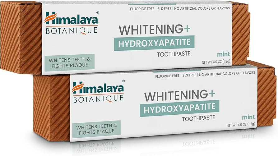 Himalaya Botanique Whitening + Hydroxyapatite Toothpaste for Whiter Teeth & Fresher Breath, Fight... | Amazon (US)