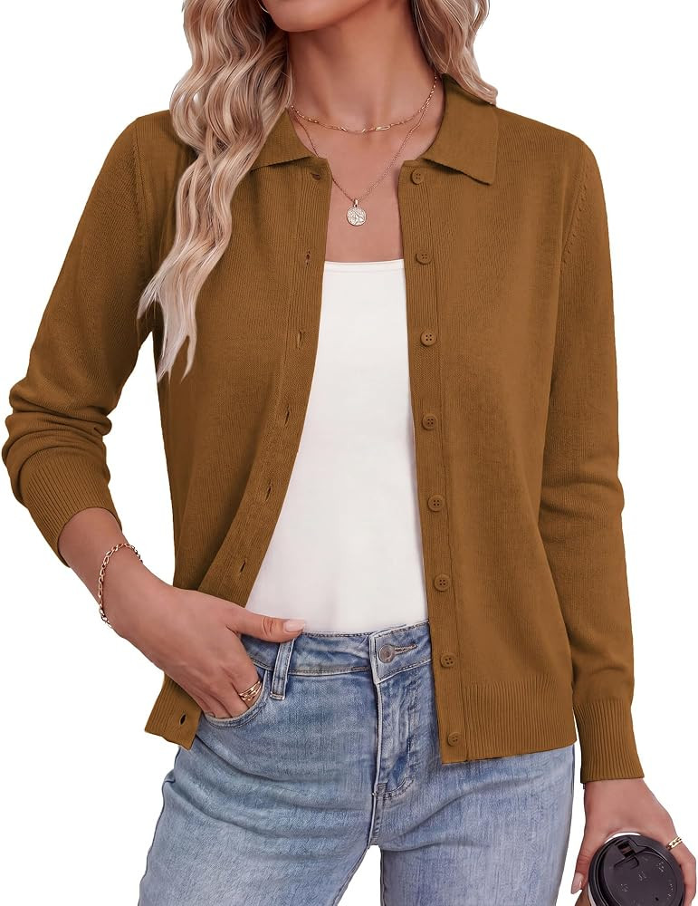 GRACE KARIN Cardigan Sweaters for Women Lightweight Long Sleeve Cardigans | Amazon (US)