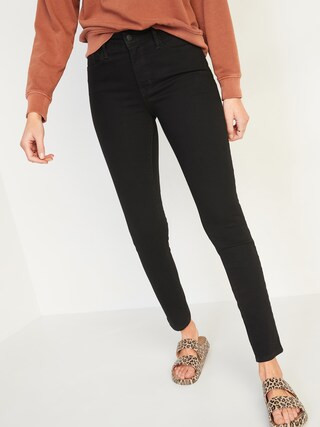 High-Waisted Pop Icon Skinny Black Jeans for Women | Old Navy (US)