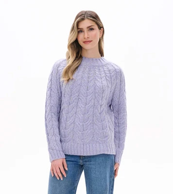 Women's Dylan Sweater - Speckle Lilac | Hatley