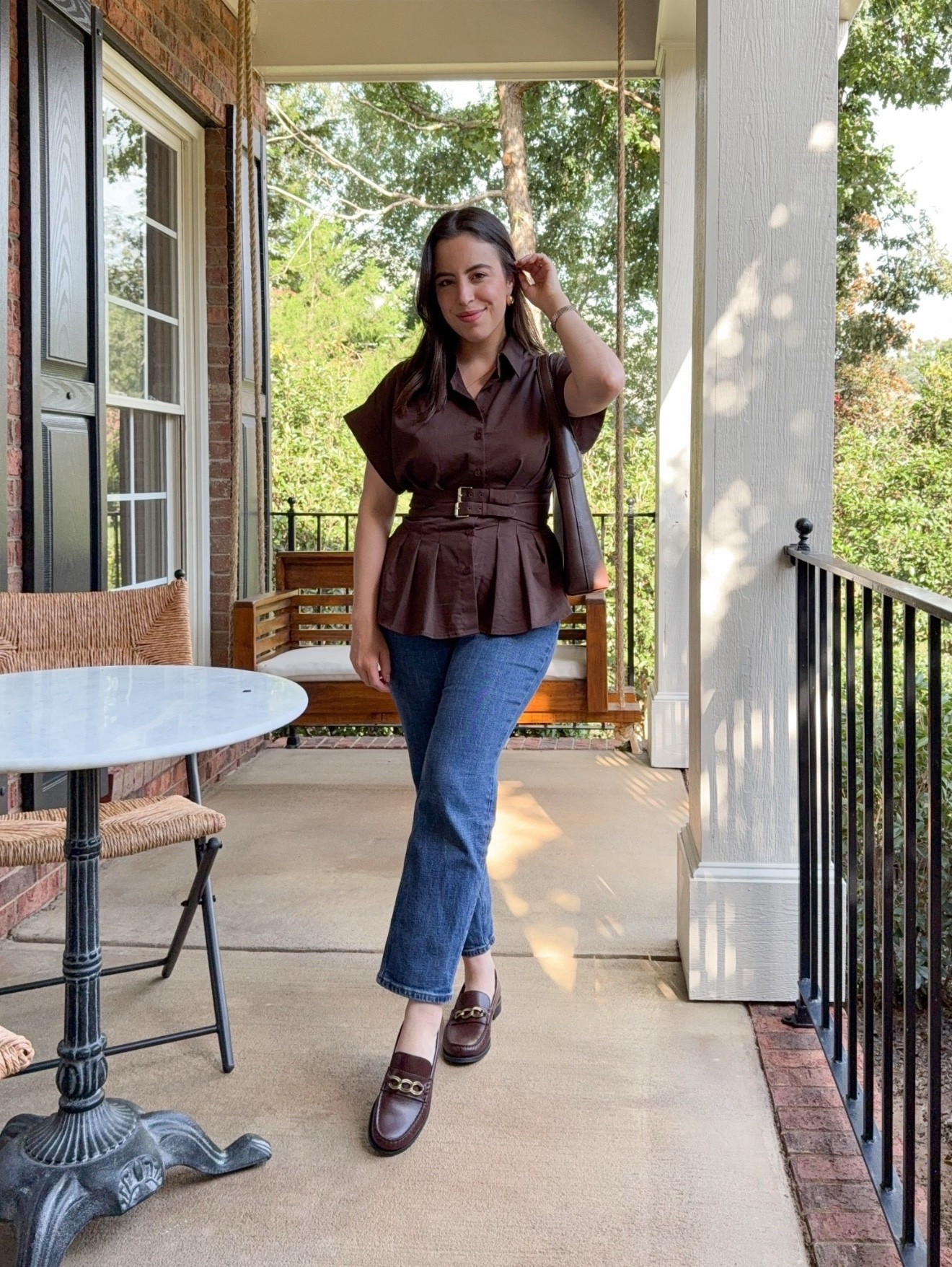 Just a low-key look for errands today! These Curve Love jeans are seriously a game-changer (I’m in the 27P). Also, I’m totally obsessed with this brown top, rocking an XS!

trendy style, casual outfit, clean girl look, outfit inspo, petite fashion, neutral fit, capsule wardrobe, fashion inspo

#LTKSeasonal #LTKootd #LTKU