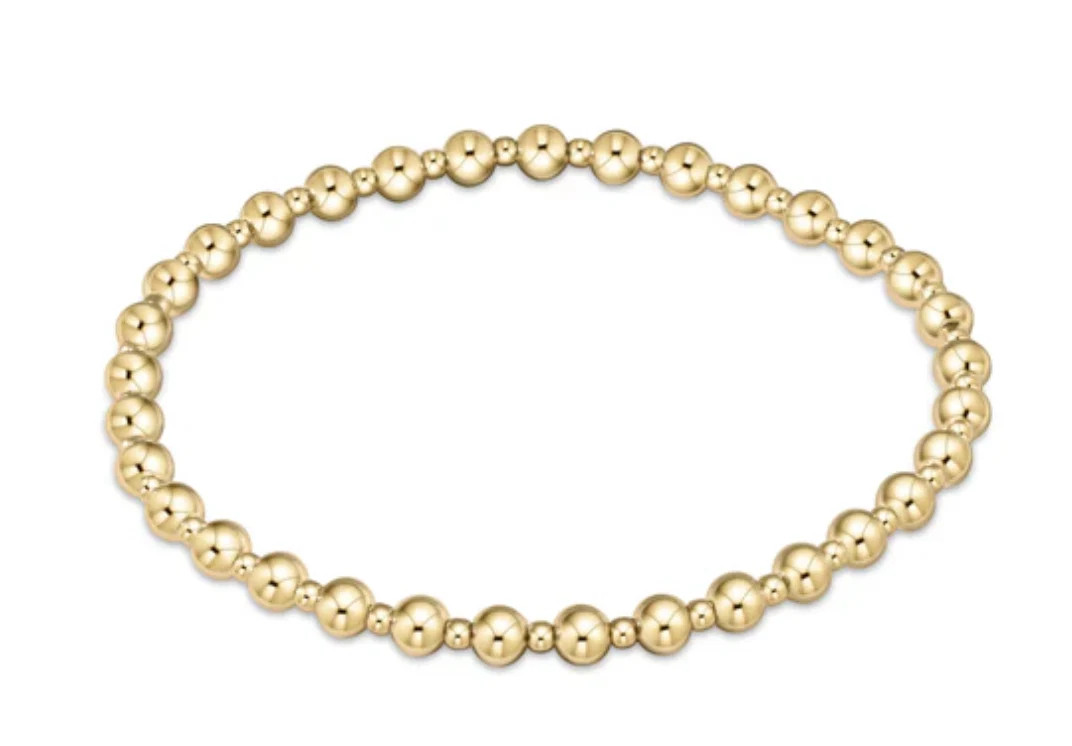 Classic Grateful Pattern Bead Bracelet- Gold / Enewton | Ama La Vita