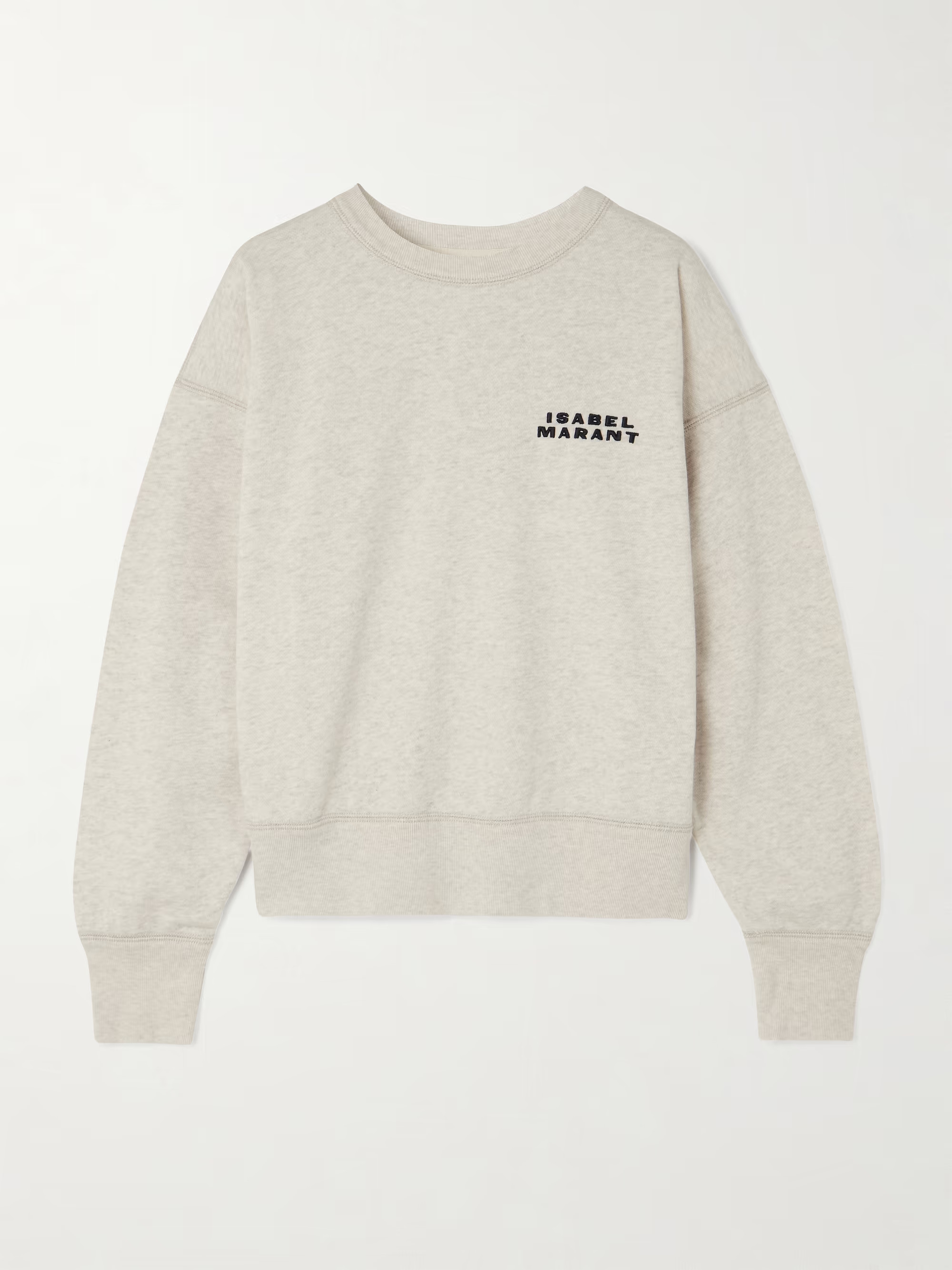 Shad embroidered organic cotton-blend jersey sweatshirt | NET-A-PORTER (UK & EU)