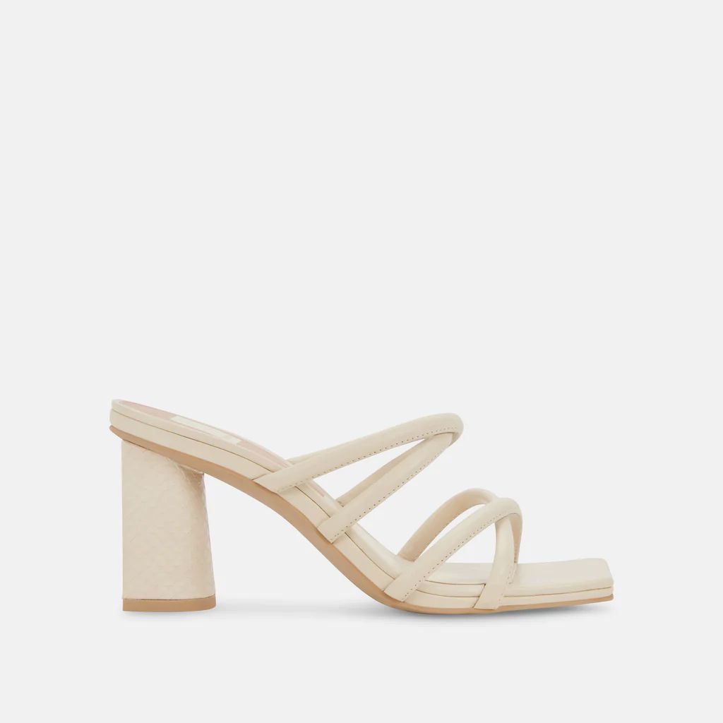 PATSI HEELS IVORY LEATHER | DolceVita.com