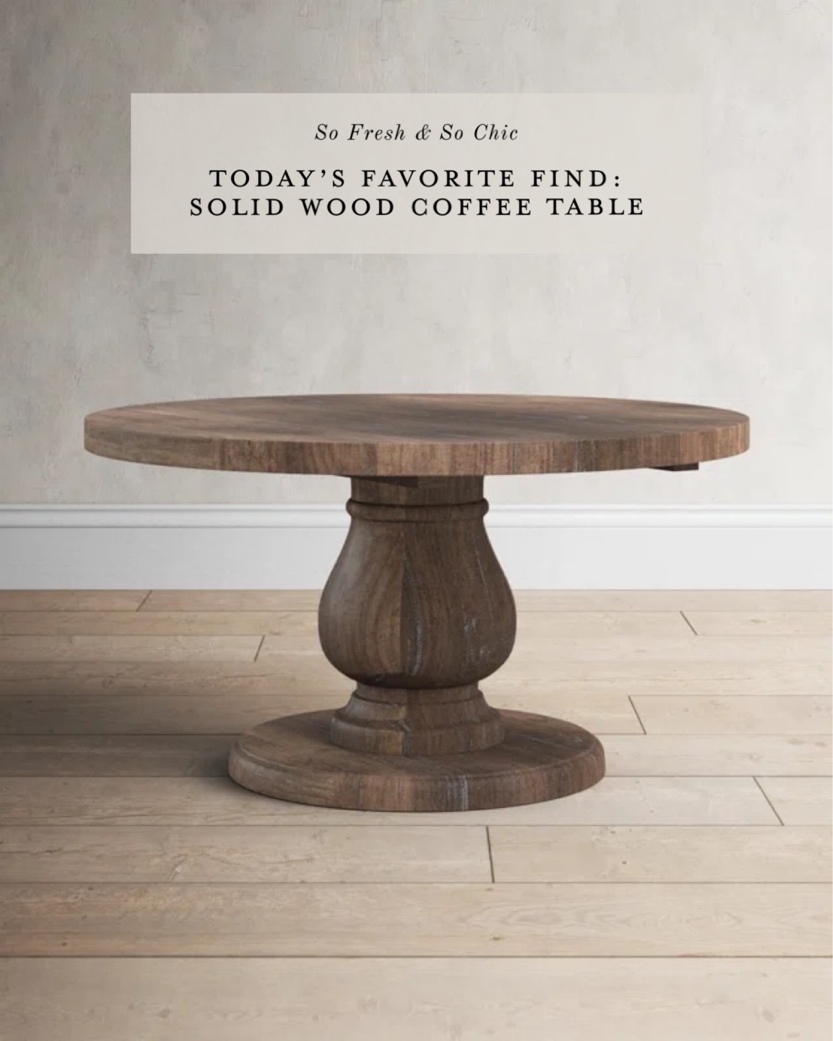 Solid wood coffee table under $500!
-
Wayfair - Birch Lane - Pottery Barn - solid wood burl coffee table - oval wood coffee table - round wood coffee table - block wood coffee table - rectangle storage coffee table wood - minimalist coffee table #livingroom - living room furniture - living room decor 


#LTKFind #LTKhome #LTKsalealert
