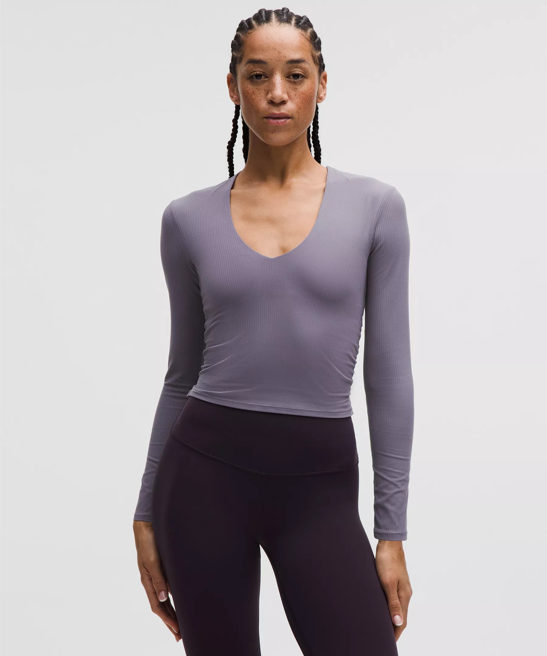All It Takes Ribbed Nulu V-Neck Long-Sleeve Shirt | Lululemon (US)