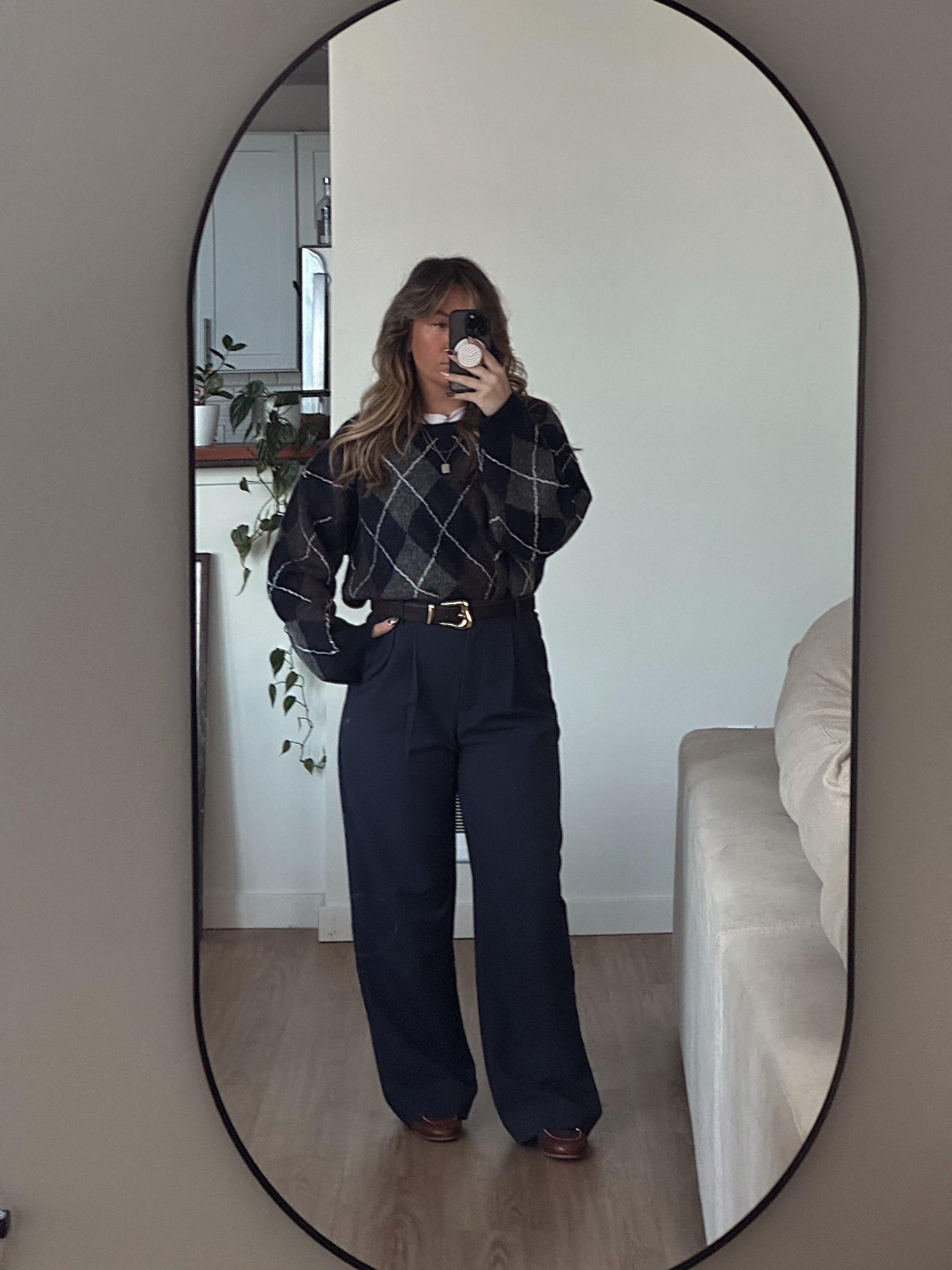 sweater, tee, loafers - h&m
belt - amazon
pants - abercrombie 

#LTKFindsUnder50 #LTKStyleTip #LTKSeasonal