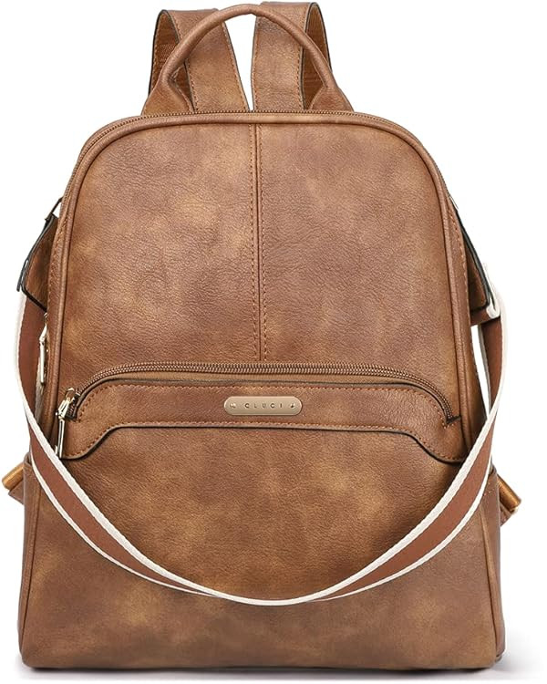 CLUCI Womens Backpack Purse Leather Convertible Bookbag Purses Travel Ladies Designer Daypack Sho... | Amazon (US)