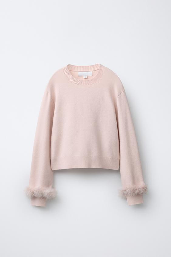 FEATHER KNIT JUMPER | Zara US