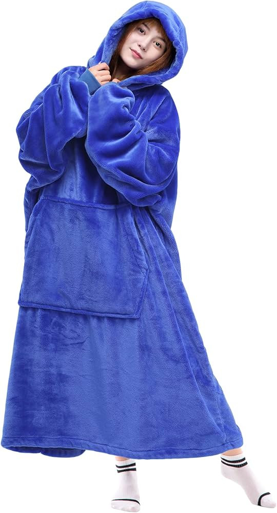 Waitu Wearable Blanket Sweatshirt Gifts for Women and Men, Warm and Cozy Giant Blanket Hoodie, Th... | Amazon (US)