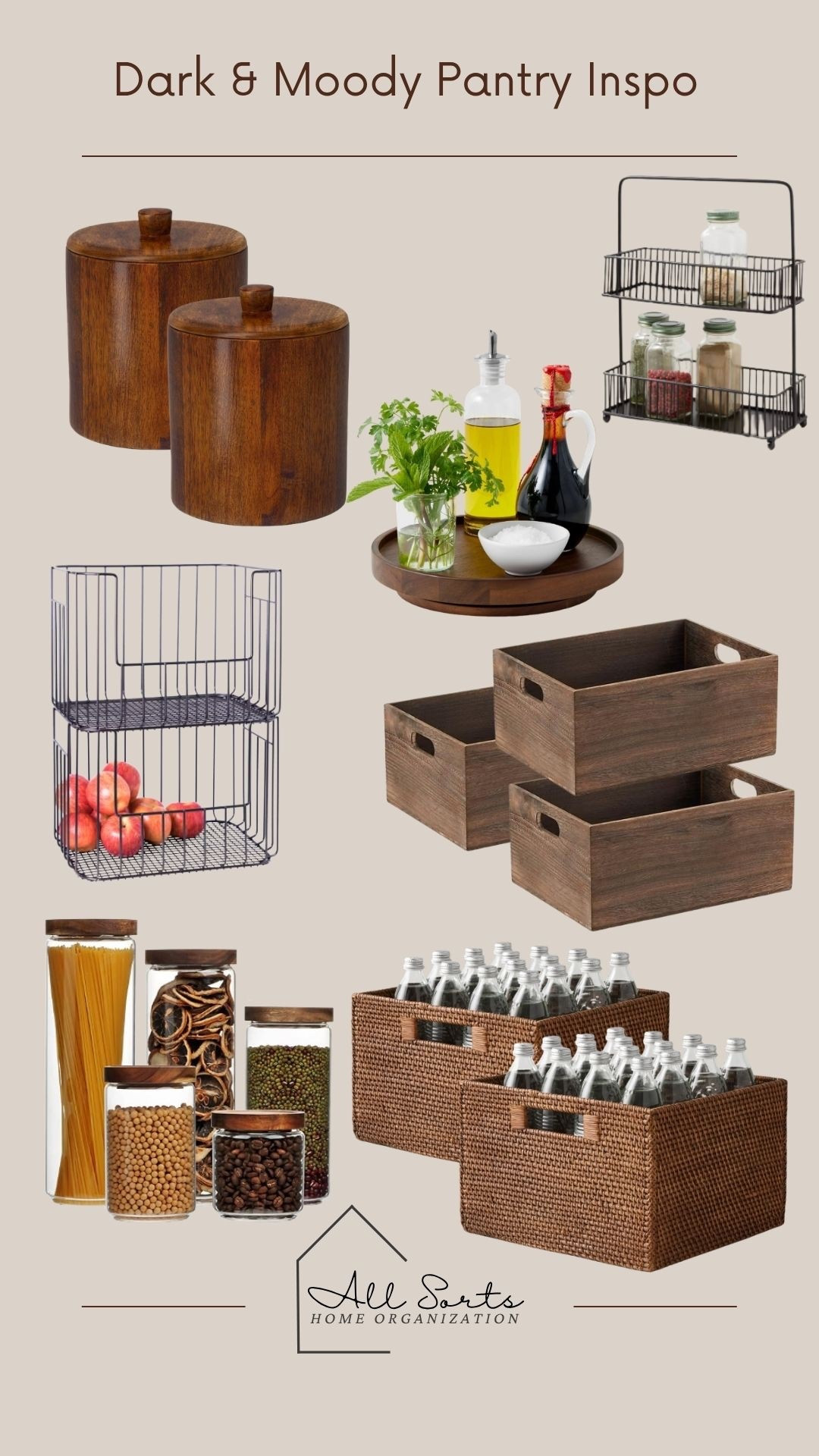 Dark & moody pantry organization! 

#LTKHome
