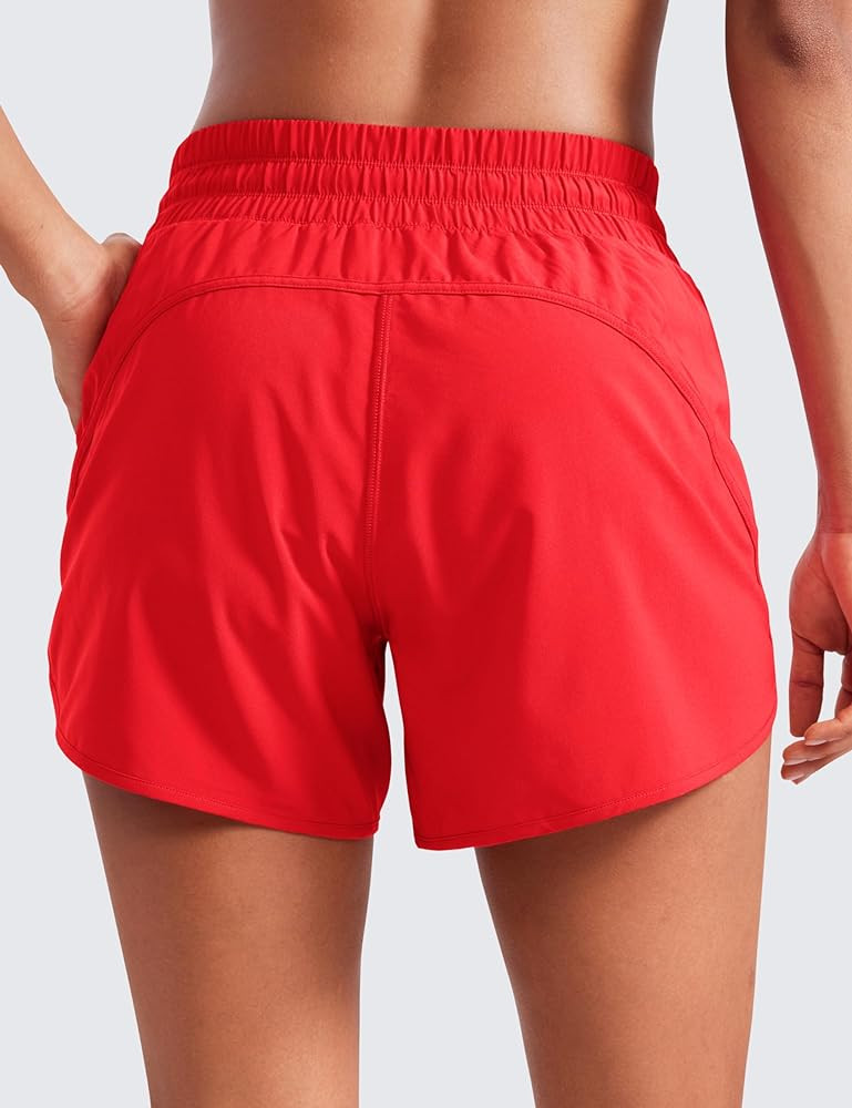 CRZ YOGA Womens Mid Waisted Running Shorts Liner - 5'' Quick Dry for Athletic Sport Workout Track... | Amazon (US)