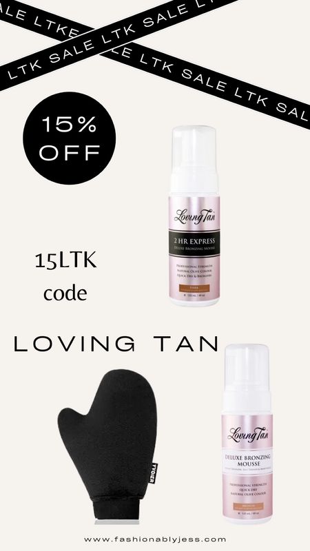 Use code: 15LTK for $$ off my favorite self tanning products 

#LTKsale #LTKbeauty #LTKstyletip 