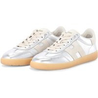 Hogan Low-Top Sneaker - Sneaker aus Leder - Gr. 37 (EU) - in Silber - für Damen | Fashionette (DE)