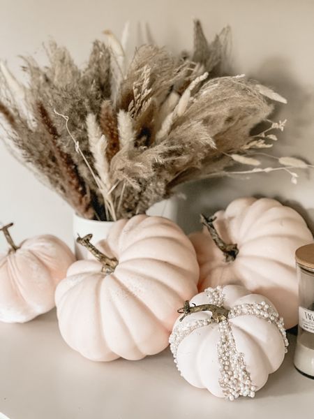 Pink pumpkins and pampas adorn my dresser

Pearl pumpkins, fall decor, pampas grass, fall decorations, fall decor, beige aesthetic, fall home

#LTKfindsunder50 #LTKSeasonal #LTKhome