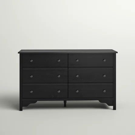 Three Posts™ Lindgren 6 Drawer 56.8'' W Double Dresser | Wayfair | Wayfair North America