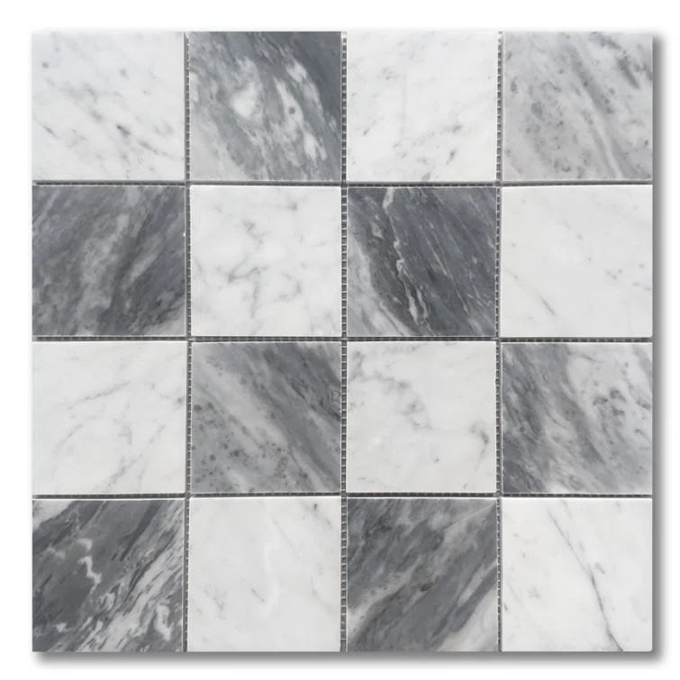 12" x 12" Marble Grid Mosaic Wall & Floor Tile | Wayfair North America