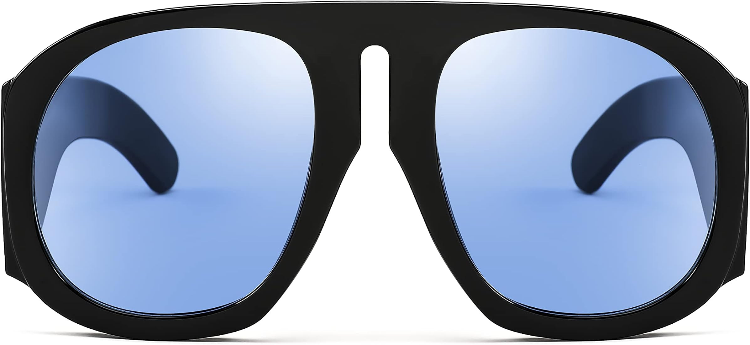 FEISEDY Retro Trendy Avaitor Sunglasses for Women Men Oversized Vintage 70s 80s Sunglasses Flat T... | Amazon (US)