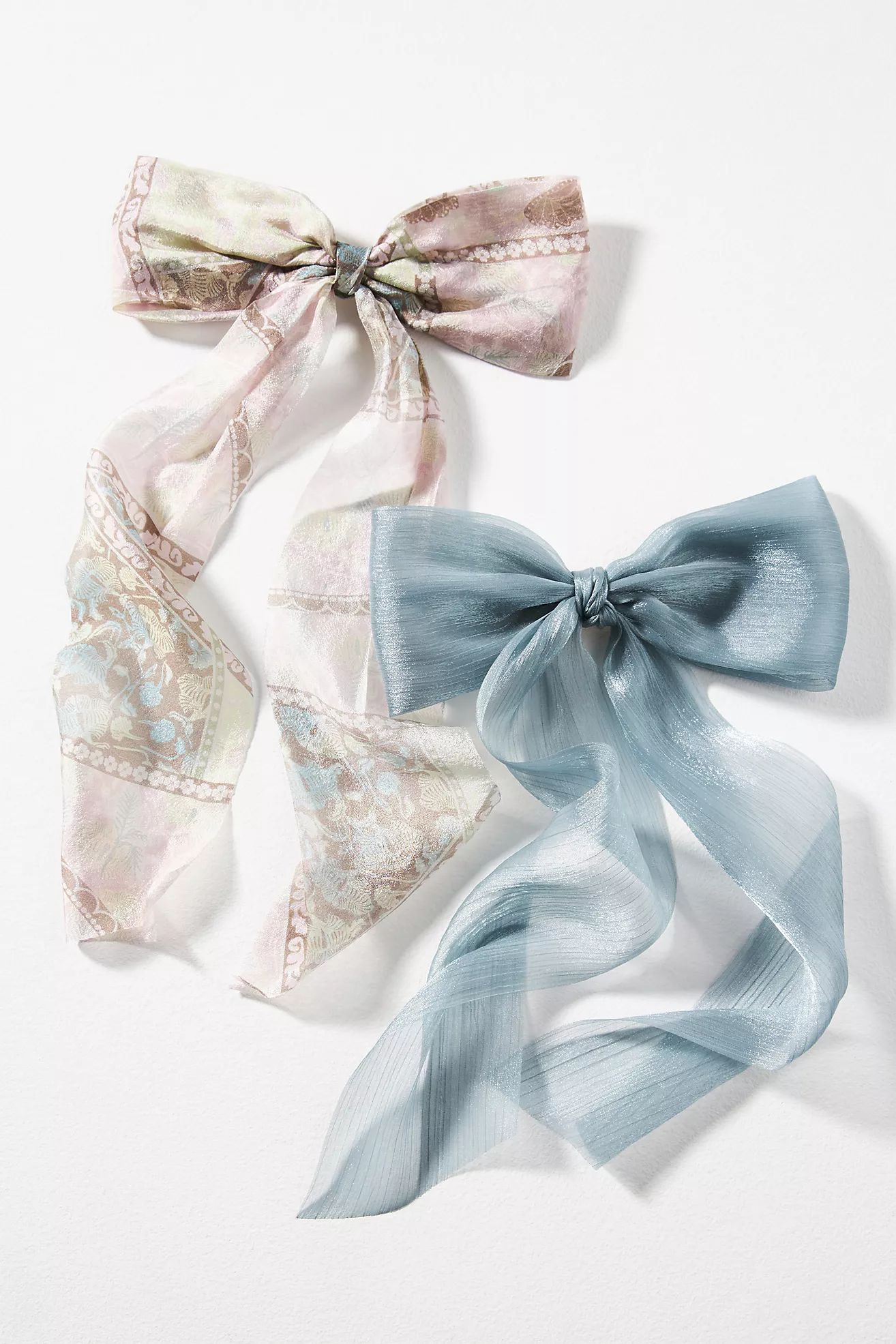 XL Watercolor Hair Bows, Set of 2 | Anthropologie (US)