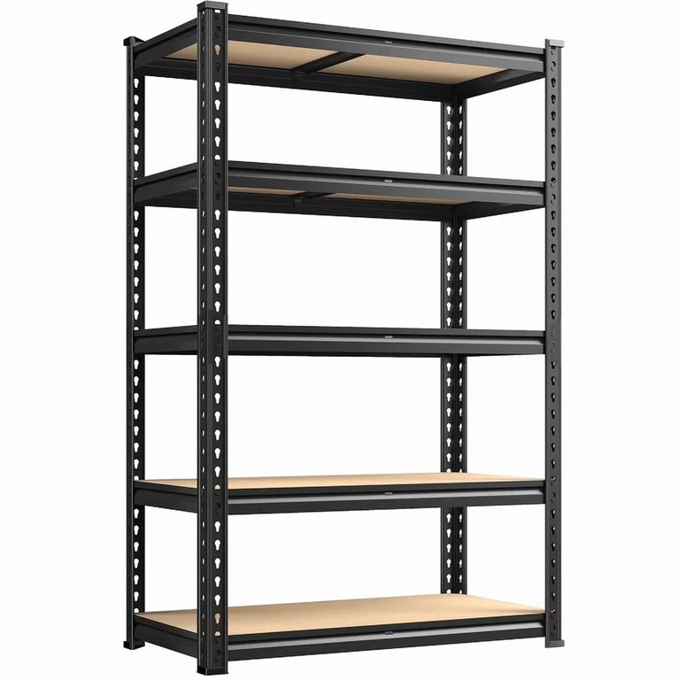 Heavy Duty Garage Shelving Unit, 5-Tier Adjustable Shelves Metal Storage Rack, Utility Shelves Me... | Walmart (US)