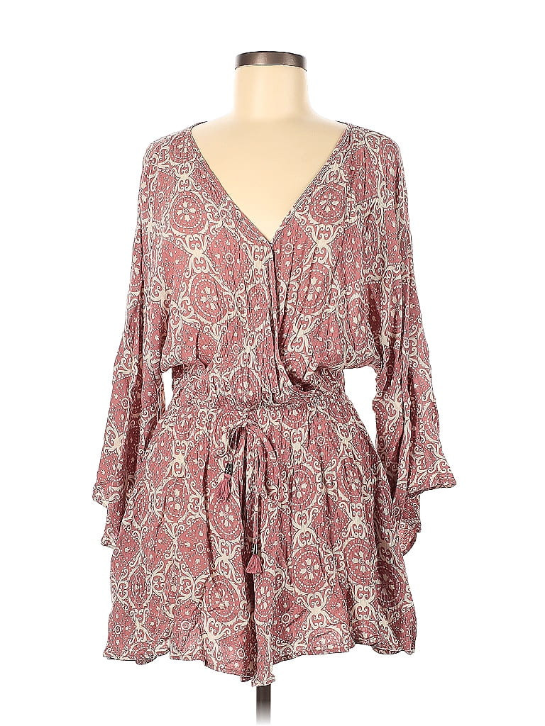 Lovestitch Floral Motif Paisley Aztec Or Tribal Print Brown Romper Size M - 55% off | ThredUp