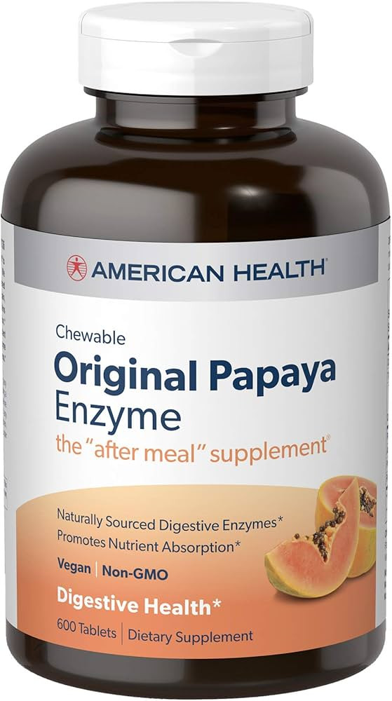 American Health Chewable Original Papaya Enzyme 600 Chwbls | Amazon (US)