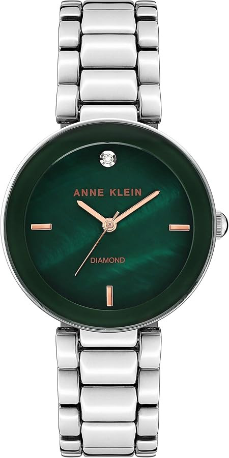 Anne Klein Women's Genuine Diamond Dial Bracelet Watch | Amazon (US)
