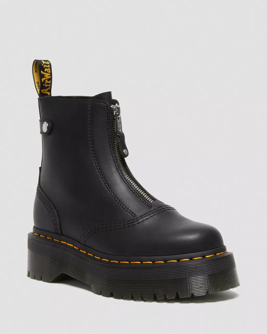 Jetta Zipped Sendal Leather Platform Boots | Dr. Martens | Dr. Martens
