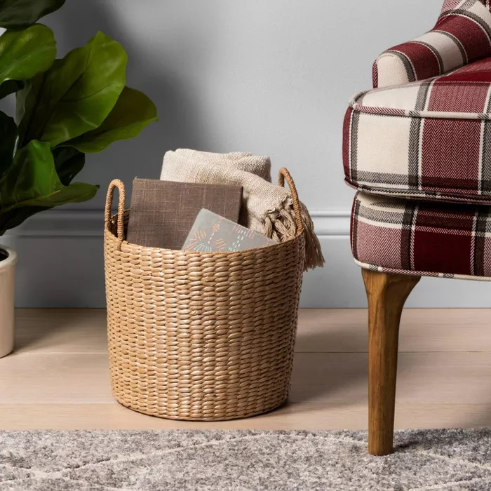 Round Decorative Basket Natural - Threshold™ | Target
