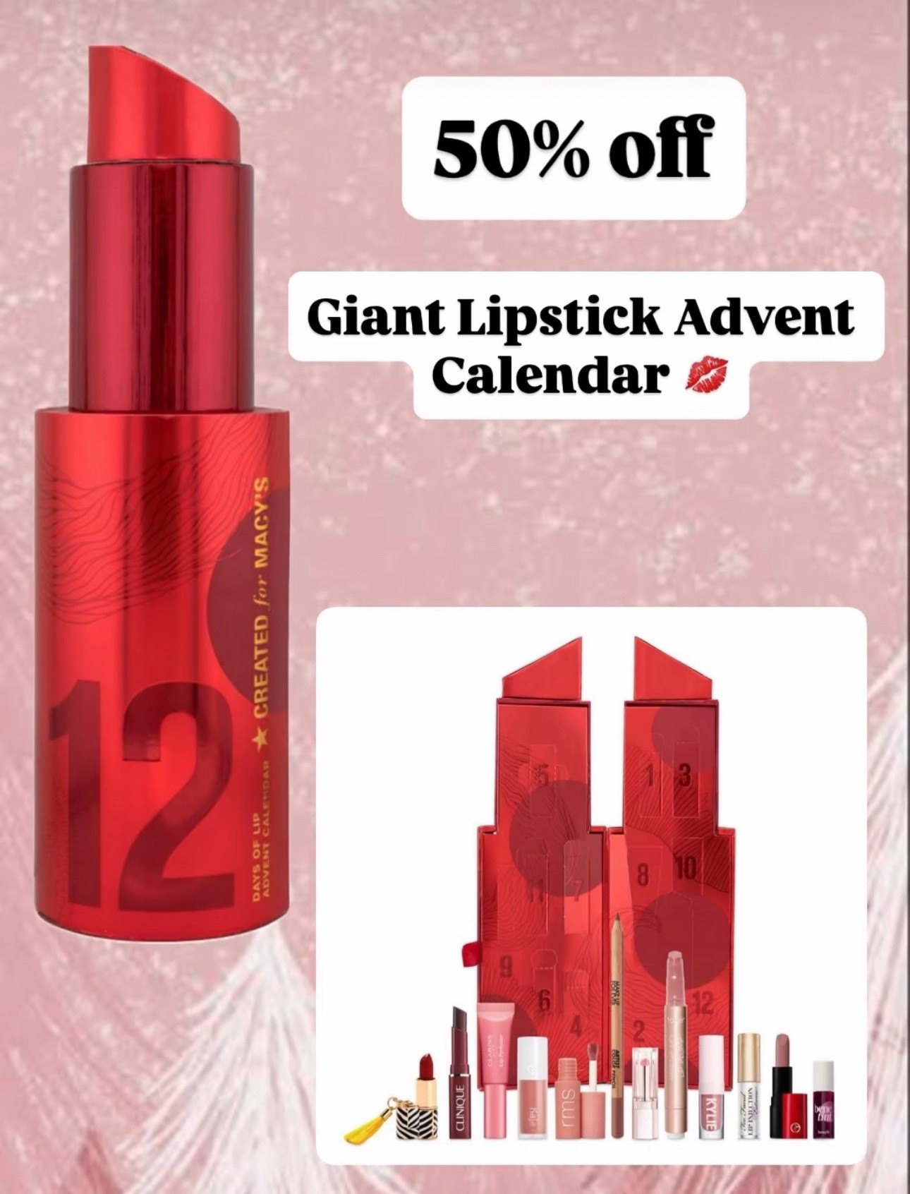 How CUTE is this giant lipstick advent calendar!  It’s currently 50% off making this set valued at $192 only $49.50!  My girl will go crazy when she sees this!

#LTKBeauty #LTKSaleAlert #LTKGiftGuide