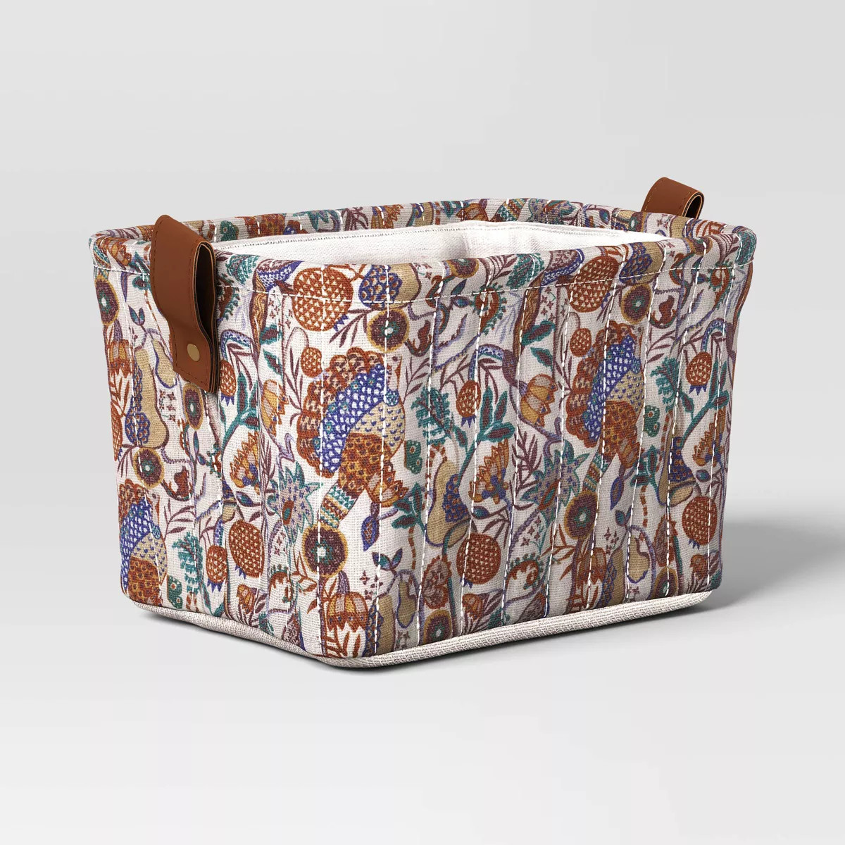 Quilted Decorative Basket Floral - Threshold™ | Target