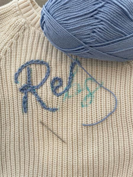 DIY hand embroidery college football Ole Miss Rebels baby onesie
Baby name embroidered sweater
Monogram


#LTKkids #LTKbaby #LTKfamily