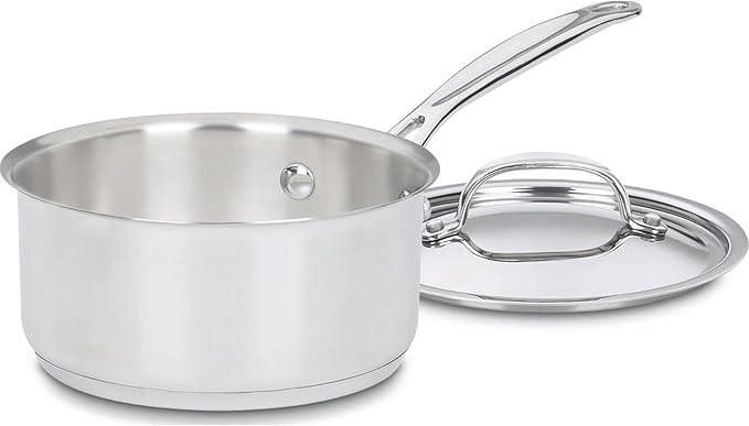 Cuisinart 1.5 Quart Saucepan w/Cover, Chef's Classic Stainless Steel Cookware Collection, 719-16 | Amazon (US)