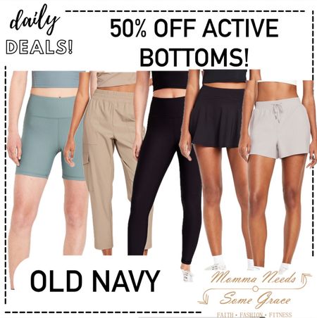 Old Navy 50% off all active bottoms! Sale ends today! 

#LTKActive #LTKSaleAlert #LTKSeasonal