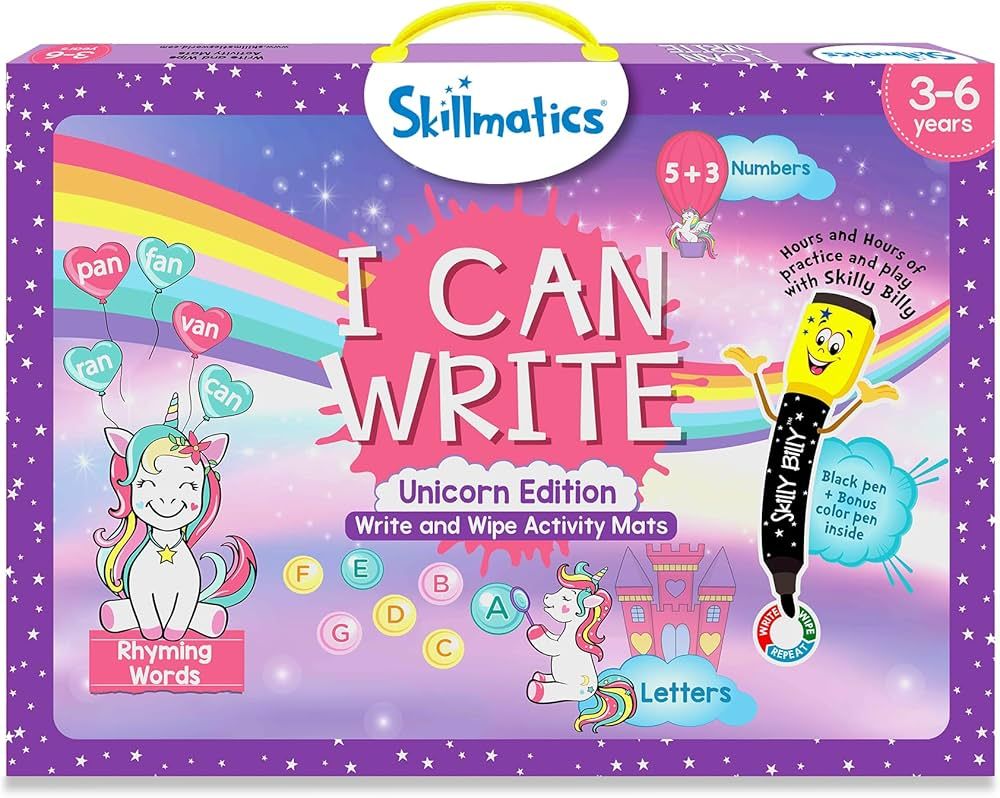 Skillmatics Educational Toy - I Can Write Unicorns, Preschool & Kindergarten Learning Activity fo... | Amazon (US)