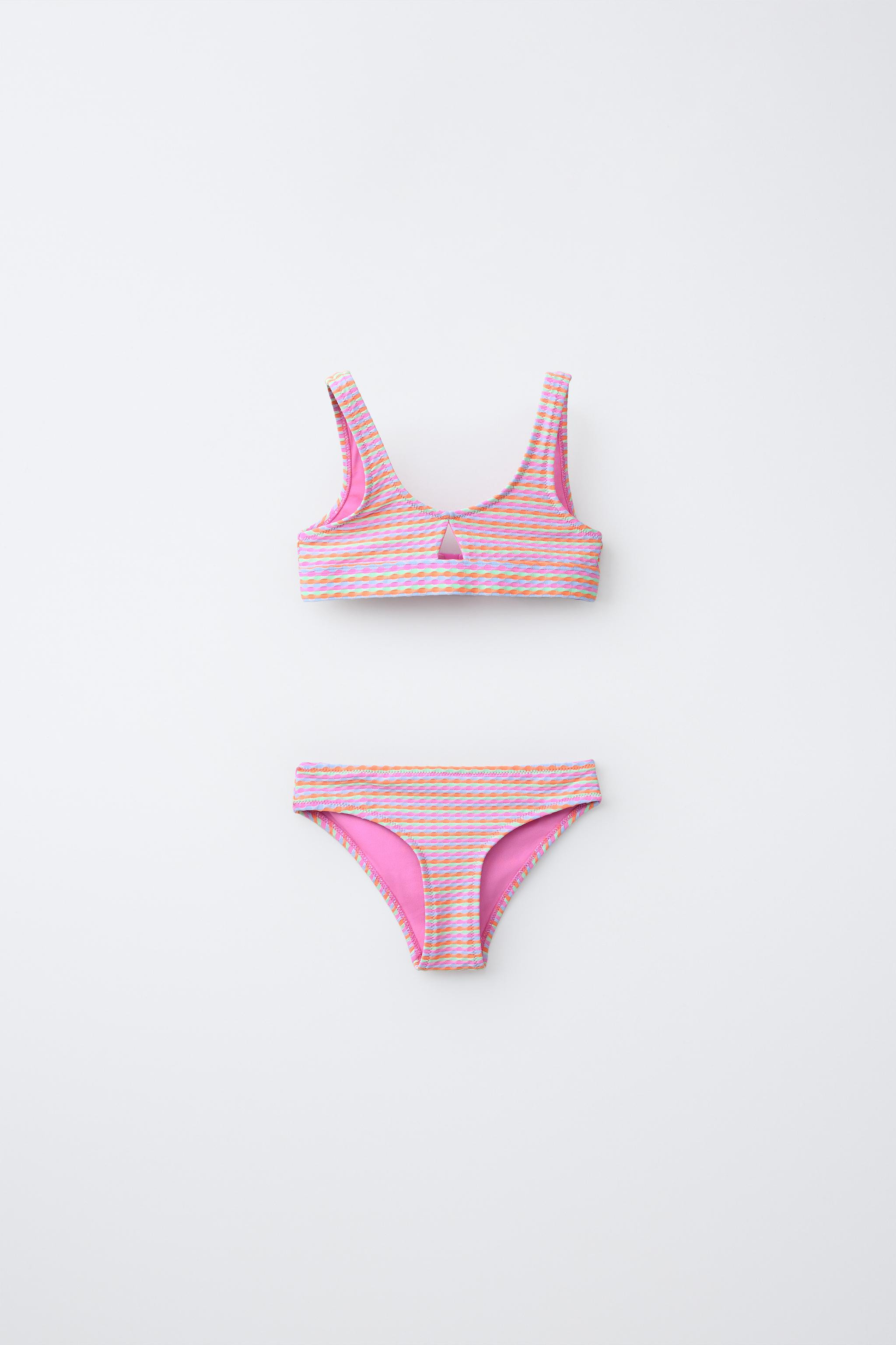 6-14 YRS / STRUCTURED STRIPED BIKINI | Zara US