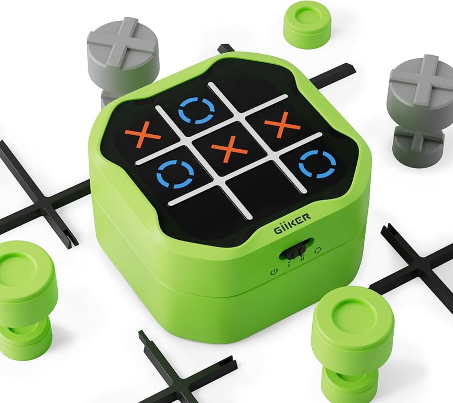 GiiKER Tic Tac Toe Bolt Game, 3-in-1 Handheld Puzzle Game Console, Portable Travel Games for Educ... | Amazon (US)