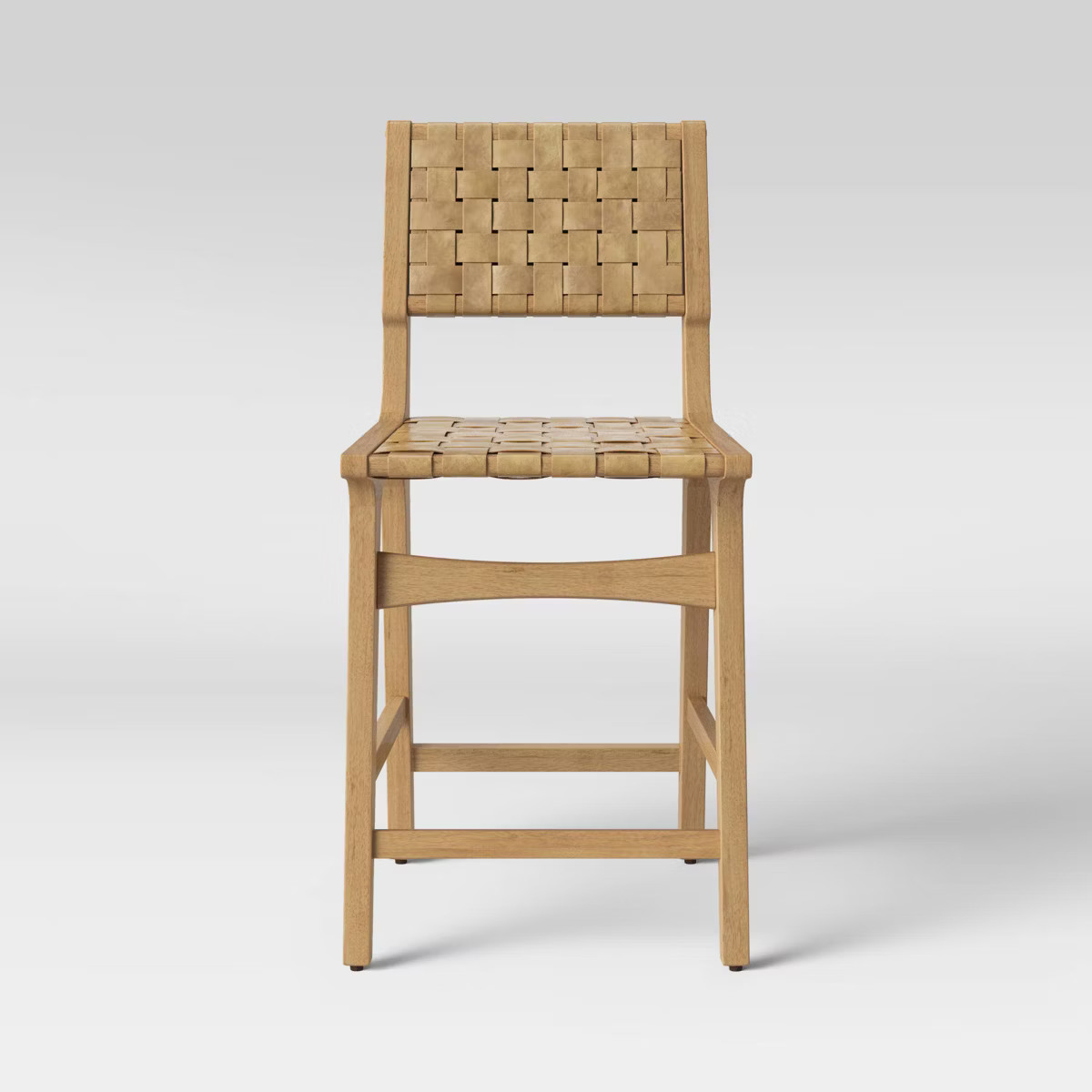 24" Ceylon Woven Counter Height Barstool with Footrest Natural - Threshold™ | Target
