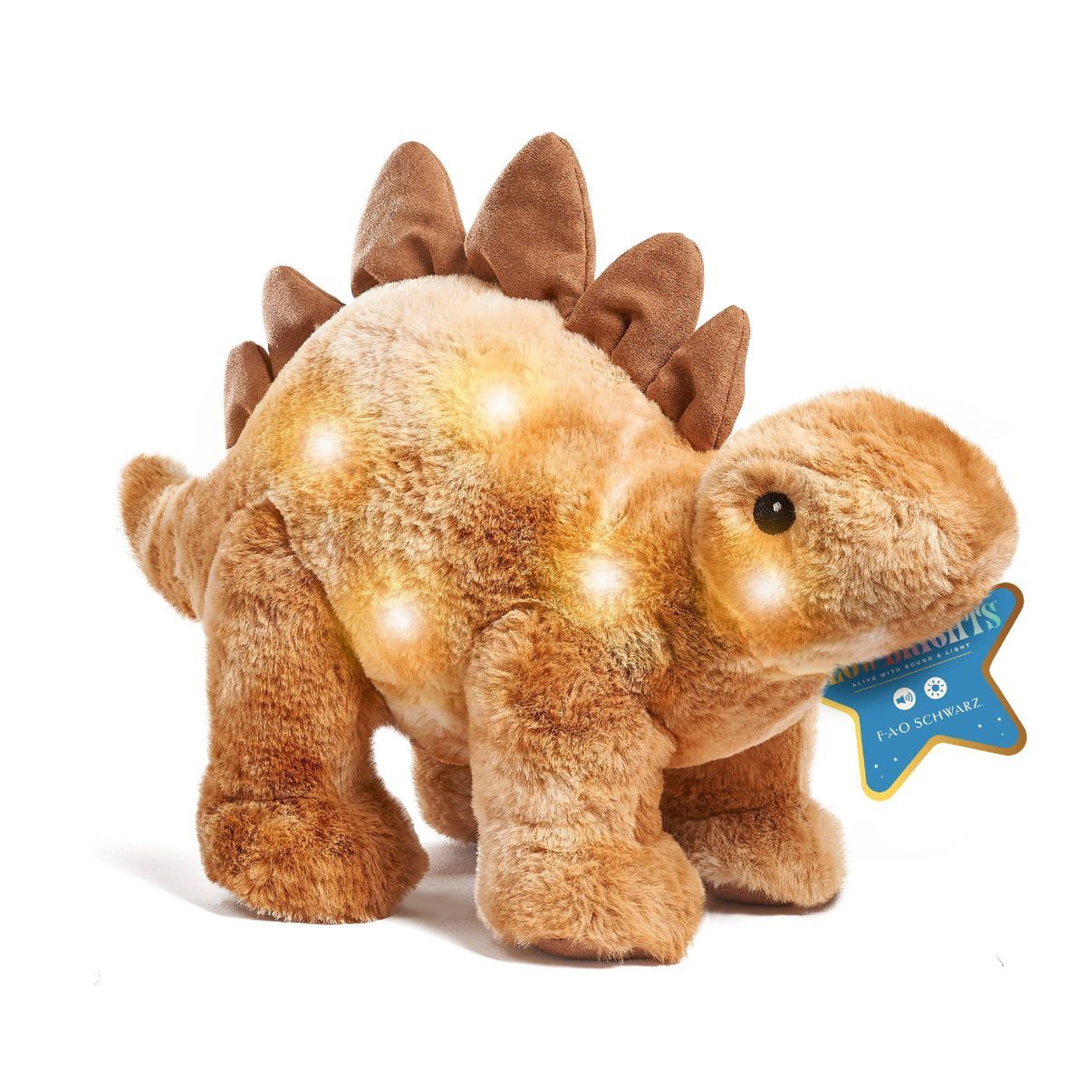 FAO Schwarz 12" Stegosaurus LED Plush with Sound | Target
