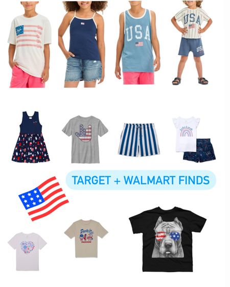 Flag tees for Memorial Day and 4th of July red white and blue kids all less than $20! 

#LTKKids #LTKBaby #LTKFindsUnder50