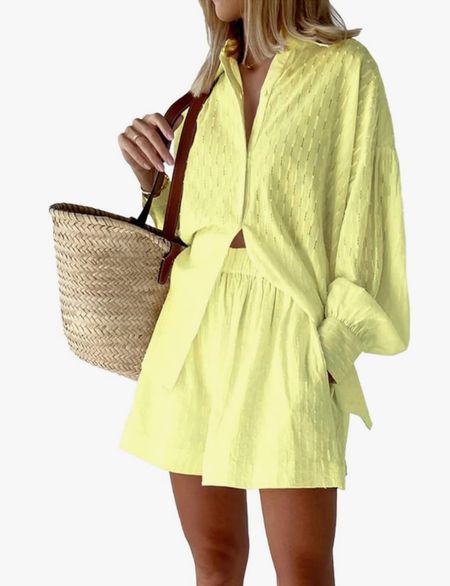 Summer outfit 

#summeroutfit #vacationoutfit #springoutfit #momoutfit #momoutfitset #momfinds #moms #summer #outfits #ootd #yellow #shorts #shortsets #fashion #style #amazon #amazonfinds #bestsellers #popular #favorites #casual #trending 

#LTKSeasonal #LTKStyleTip #LTKActive