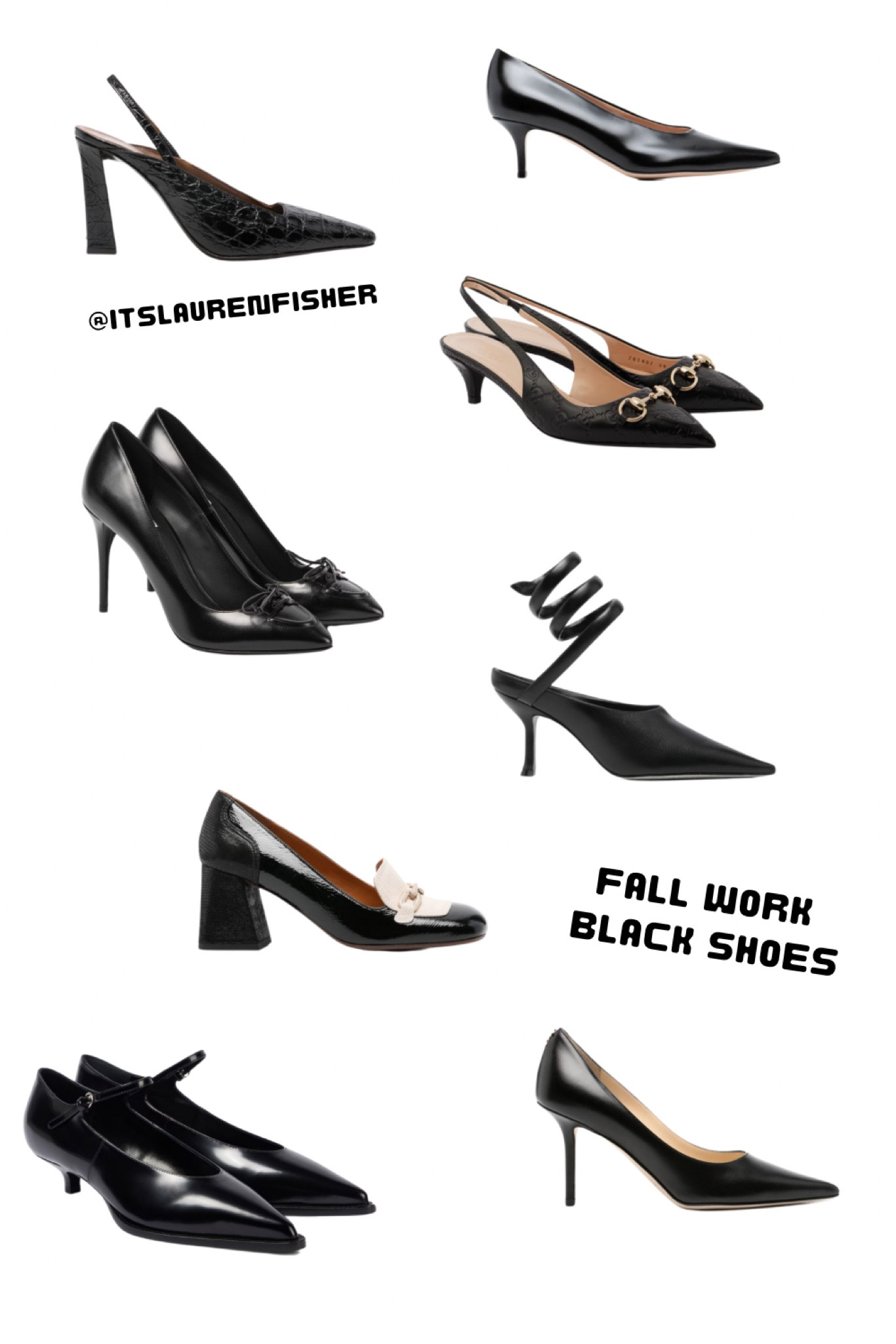 The best black workwear shoes for Fall 

pointed toe shoes / slingback shoes / black shoes / court shoes / autumn outfits / designer / luxury fashion / gucci / 2024

#autumnoutfits #fallfashion #shoesforfall #shoesfall2024 #shoesforwomen



#LTKautumn #LTKworkwear #LTKshoes