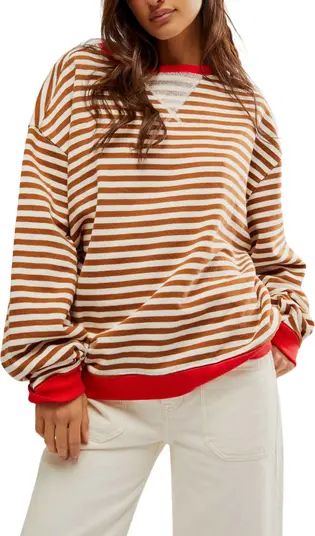 Oversize Stripe Sweatshirt | Nordstrom