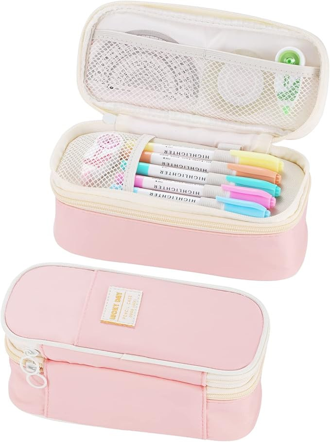 Dugio Large Pencil Case for Girls Teens Kids Pencil Bag with Zipper Pencil Pouch Aesthetic Pencil... | Amazon (US)